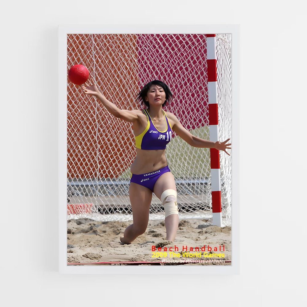 Poster Beach de handball (vue 3)